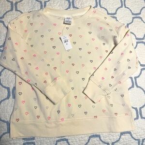 Girls thermal with hearts